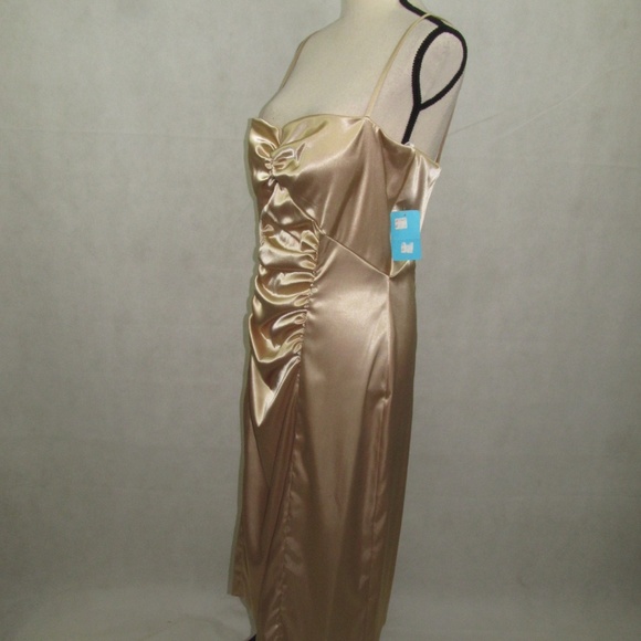 Betsy & Adam Dress Size 14 Cream Strap Made in USA - Picture 3 of 7